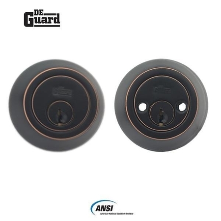 DEGUARD :Dbl. Deadbolt ORB KW1 DDB02-ORB-KW1